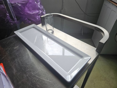 Serveerschaal 53x17,5cm - Melanie wit RH